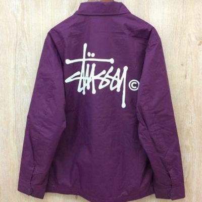 Stussy stock logo coach jacket size S used from Japan | eBay