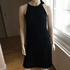 Genuine dress by Valentino, size S, pleated, black, merino wool
