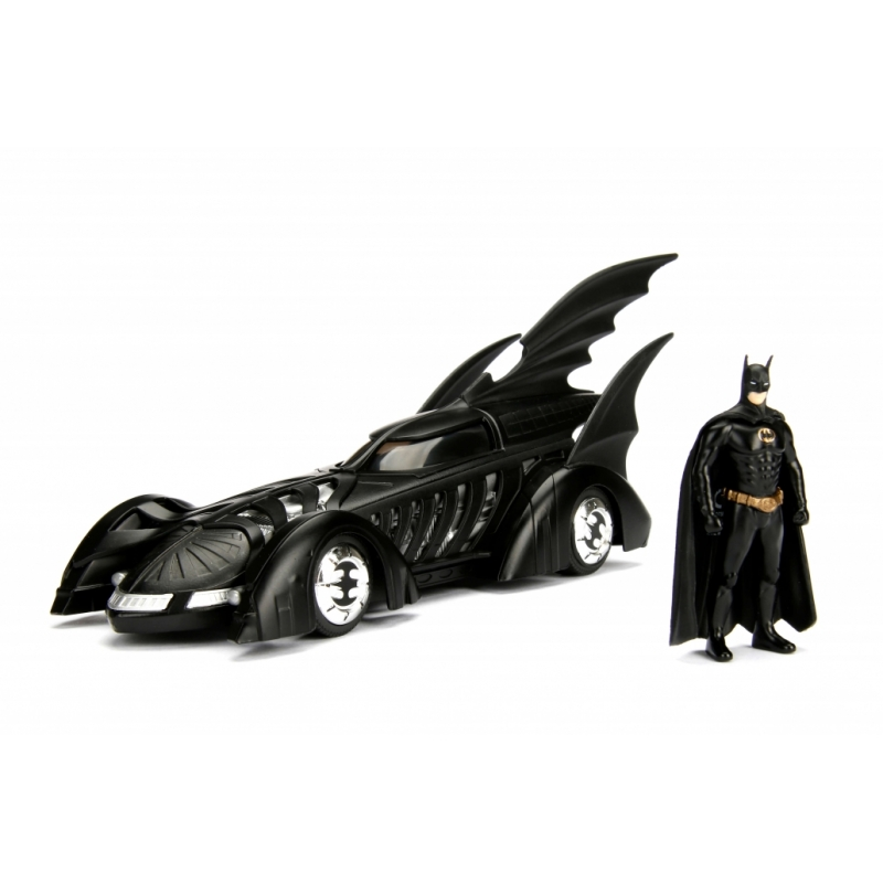 1:24 Batmobile with Batman Figure From Batman by Jada in Black JA98036 - Image 2