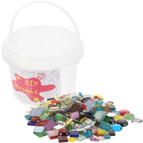 1 Bucket of Mosaic Tiles Pieces Handmade Craft Material DIY Household Mosaic - Picture 6 of 12