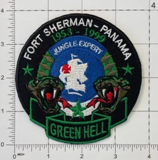 US Army Fort Sherman Panama 1953-1990 Green Hell Jungle Expert Patch Repro B525