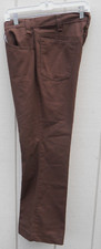 VINTAGE '70'S LEVIS BROWN DENIM BELLBOTTOM ZIPPER PANTS SZ 34"W X 30"L 10" BELL