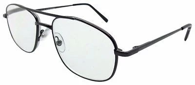 FOSTER GRANT Reading Glasses Aviation Style Gunmetal Grey Sprung Arms Unisex Design Hardy