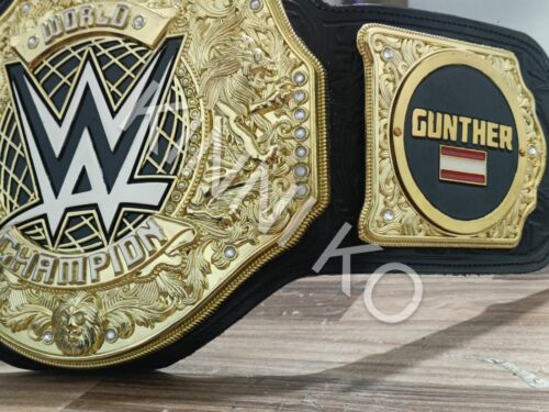 World Heavyweight Championship Title Belt 6mm 2 set of Side Plate of your choice - Picture 11 of 14