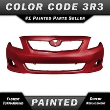 New Painted 3r3 Red Front Bumper Cover Fascia For 2009 2010 Toyota Corolla