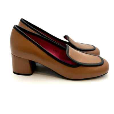 Le Babe Halbschuh aus Camelnappaleder und schwarzem Profil Art. 1522W3.005