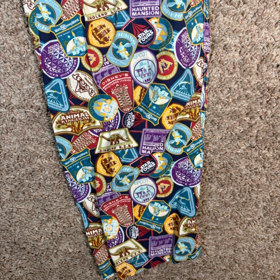 迪士尼公园休闲裤全印花主题公园景点男式小号 — 第 3/4 张图片