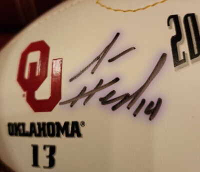 JOSH HEUPEL Autograph 2000 NCAA Championship Ball Orange Bowl MVP