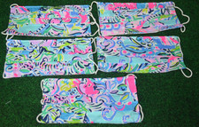 New Lilly Pulitzer FIVE Designer ADULT Face Mask