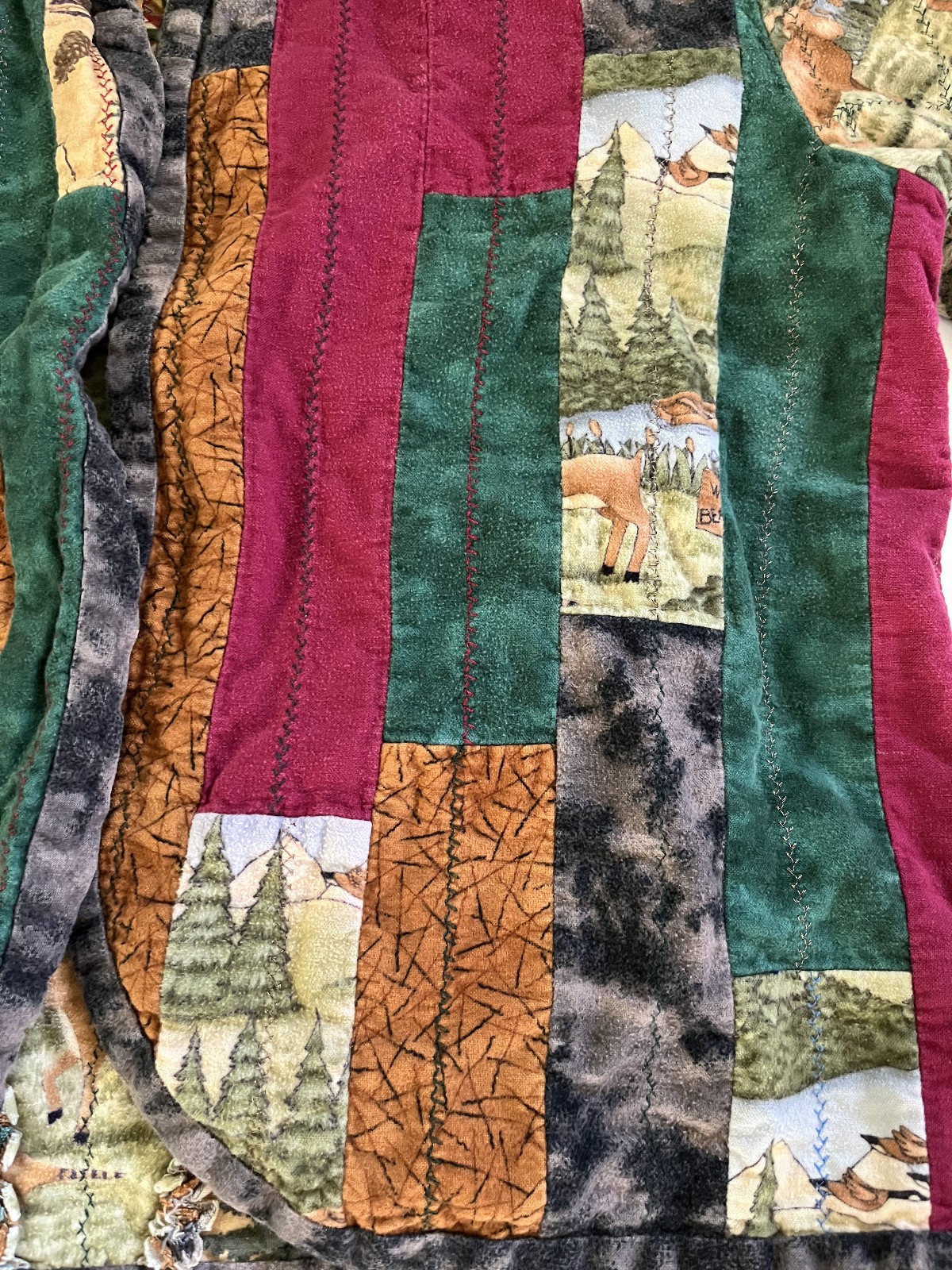 Handmade Artisan Jacket Vintage Patchwork Reversi… - image 13