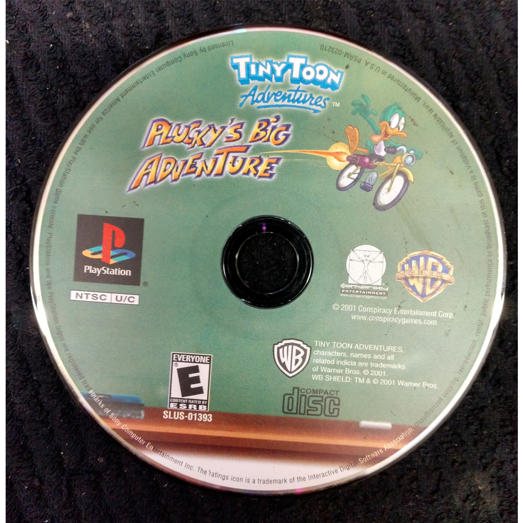 Tiny Toon Adventures: Plucky's Big Adventure (PSX,PS1) Game Only (NO Manual/Co