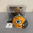 Davante Adams Signed Green Bay Packers Mini Helmet BAS Witnessed & Fanatics Case