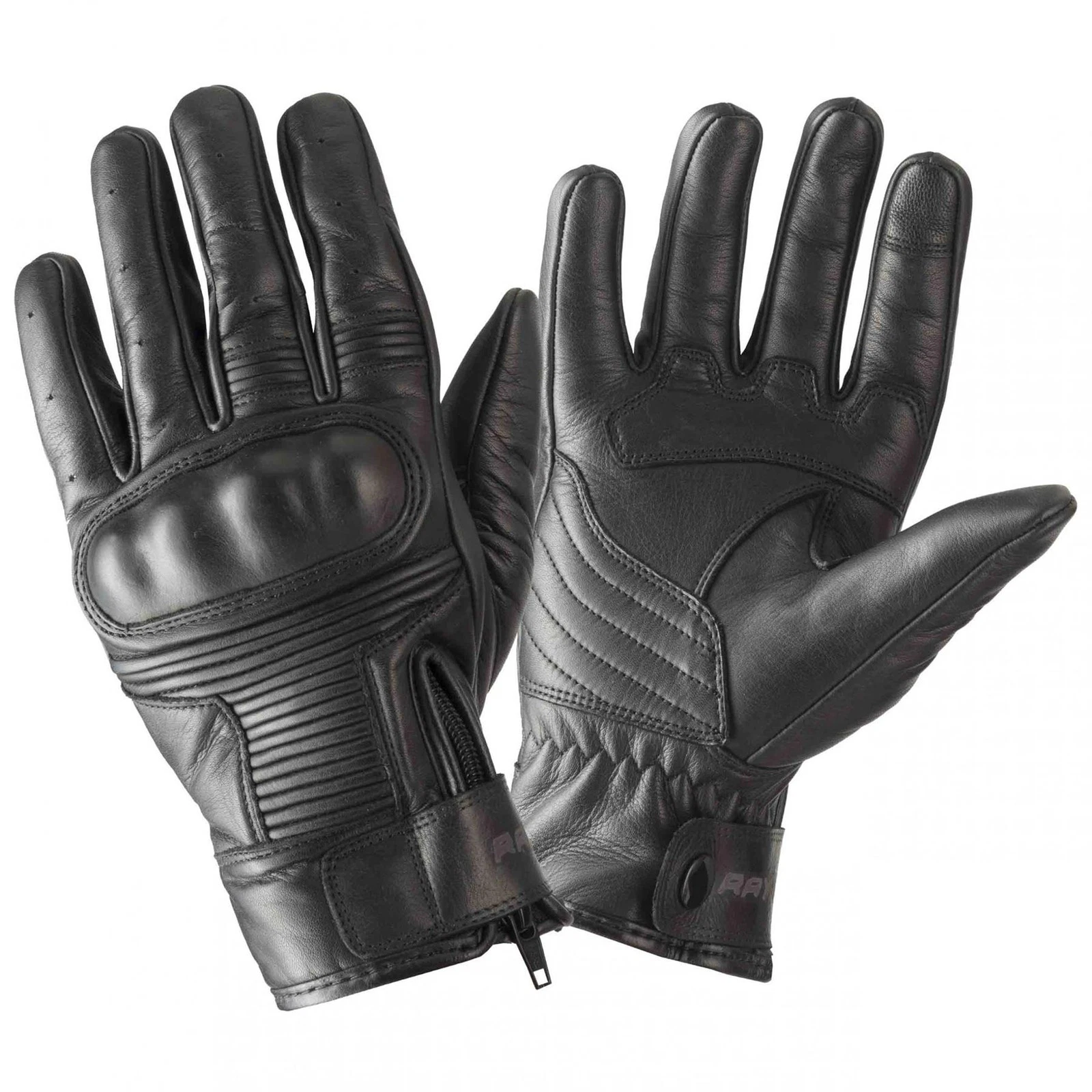 Rayven Vintage Waterproof Leather Touring Motorcycle Gloves Cruiser Motorbike
