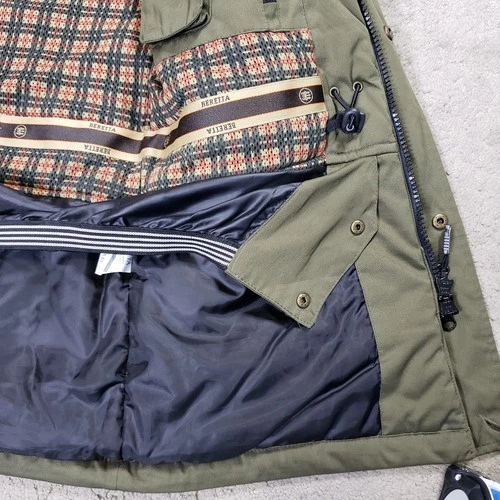 Beretta Coat Men M Green Brown Hunting Shooting Utility Jacket Pockets Lined image 14