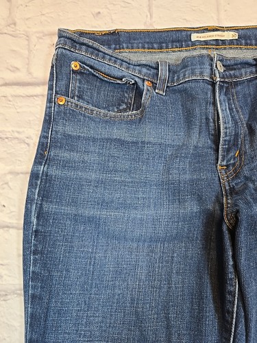 Levi's 414 Relaxed Straight Denim Jeans Women's Size(30) 36Wx28L Blue Dark Wash - Picture 2 of 21