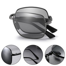 Quadratische Outdoor Sonnenbrille mit farbwechselnden Gl&auml;sern und Klappm&ouml;glich