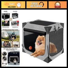 Collapsible Soft Dog Crate for Large Dogs - Portable Indoor/Outdoor Pet Kennel,