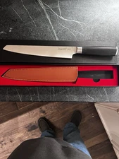 Dingerkit Chefs Knife 9 Inch New In Open Box Never Used High Carbon Stainless