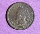 1872 ~ Indian Head Cent ~ Rare KEY Date ~ FINE ~ Very LOW Mintage!