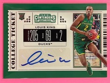 2019 Panini Contenders Draft Picks Louis King College Ticket Auto #122