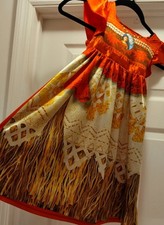 disney Moana Nightgown costume dress cosplay size 5 T