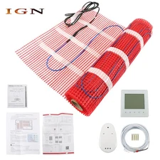 30 Sqft 120V Electric Radiant Floor Heating System For Under Tile And Laminate