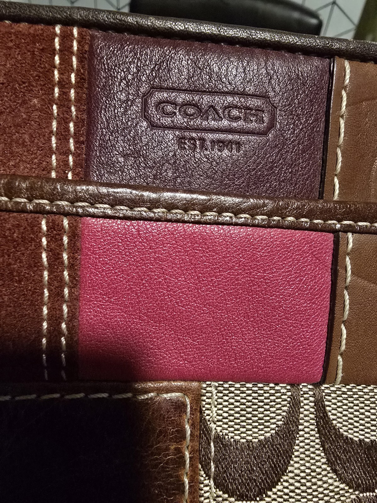 COACH 10439 Patchwork Swingpack Crossbody Bag Sue… - image 4