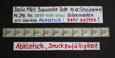 BERLIN  Mi. 248  Rollenmarken 11er Streifen ** mit starkem Abklatsch 70 PF