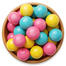 Cotton Candy Gumballs Pink Blue Bubble Gum Balls, Sweet Cotton Candy Flavor