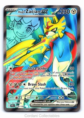 Hop's Zacian ex 176/159 Full Art Journey Together Pokemon Near Mint