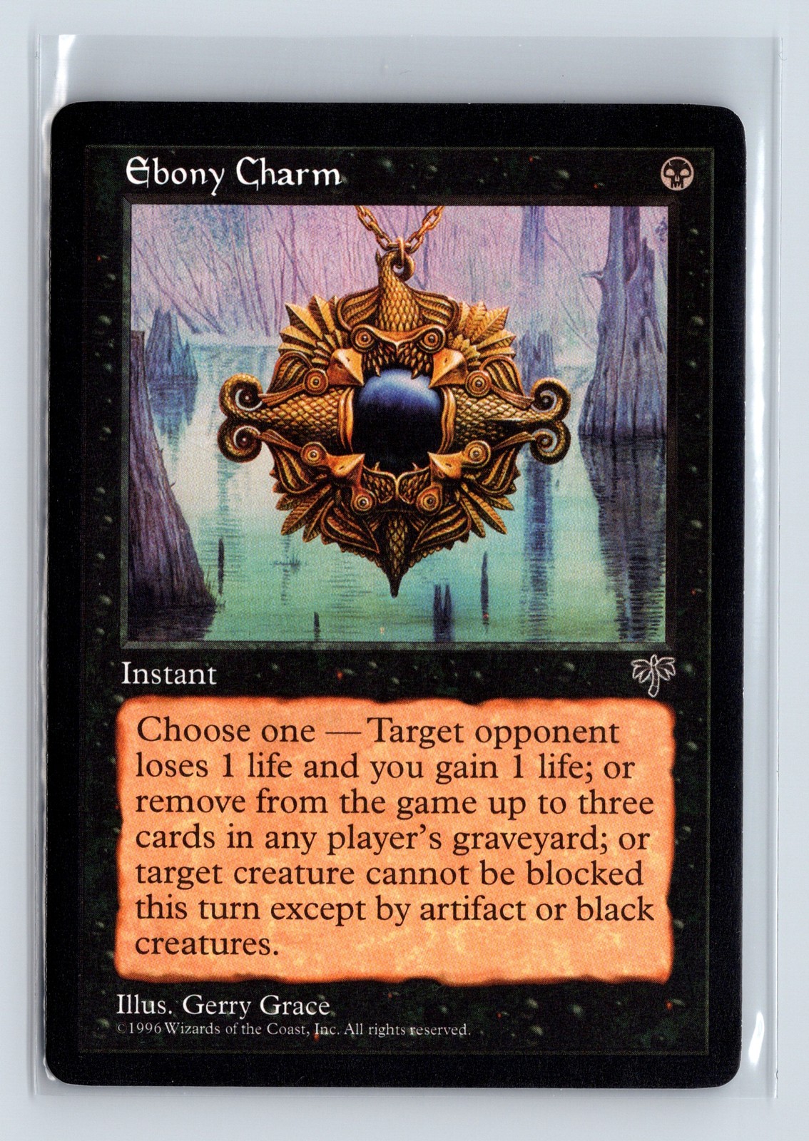 EBONY CHARM (3x) – MTG Magic the Gathering Card – Mirage – Common
