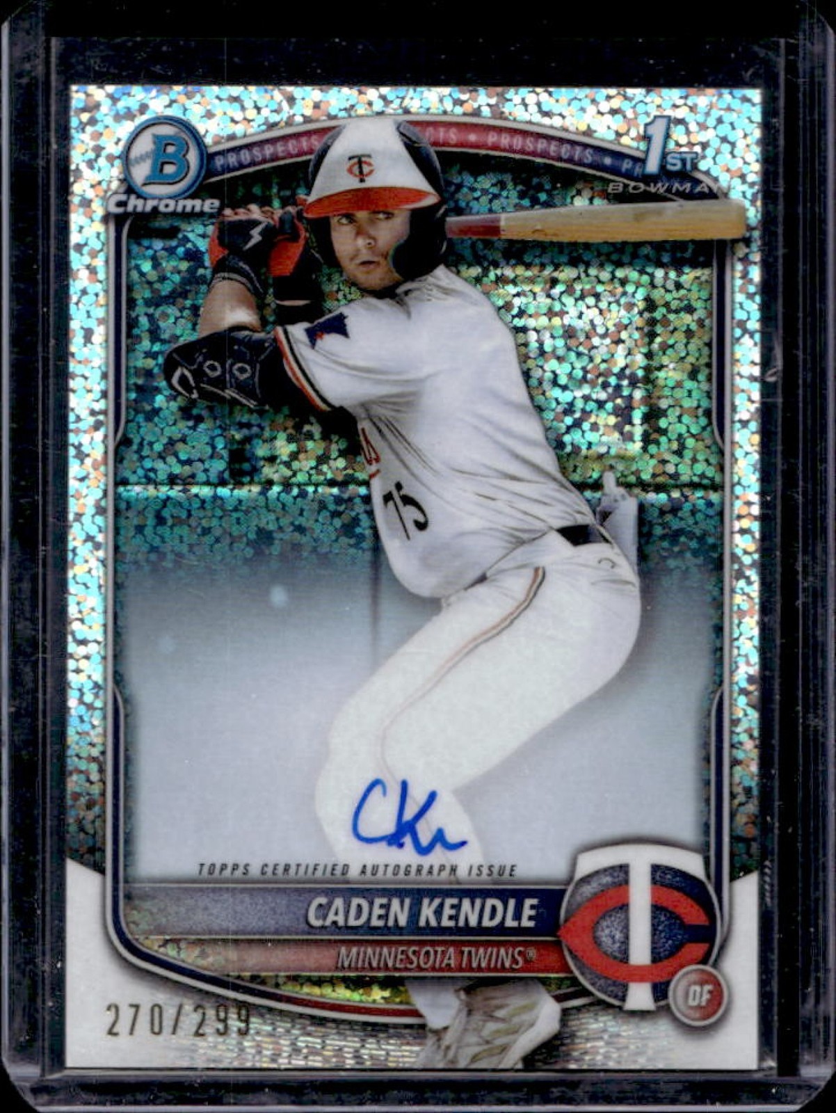 2025 Bowman Caden Kendle Chrome Auto Speckle Refractor 1st #270/299