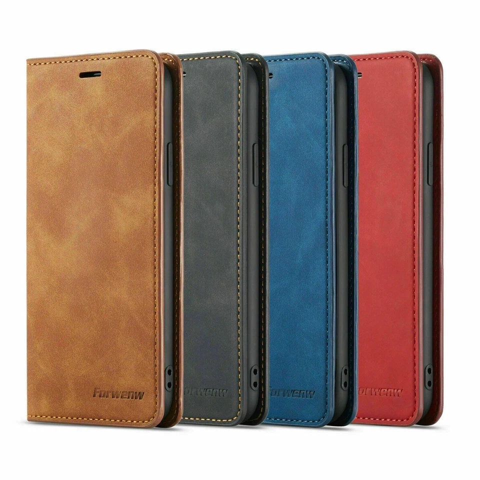 Magnetic Leather Wallet Phone Case For iPhone 16 15 14 17 13 12 11 Pro Max XR 8 - Image 2 of 4