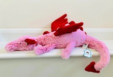 Jellycat Heart Dragon Large Limited Pink Red Plush NWT. 100 seller