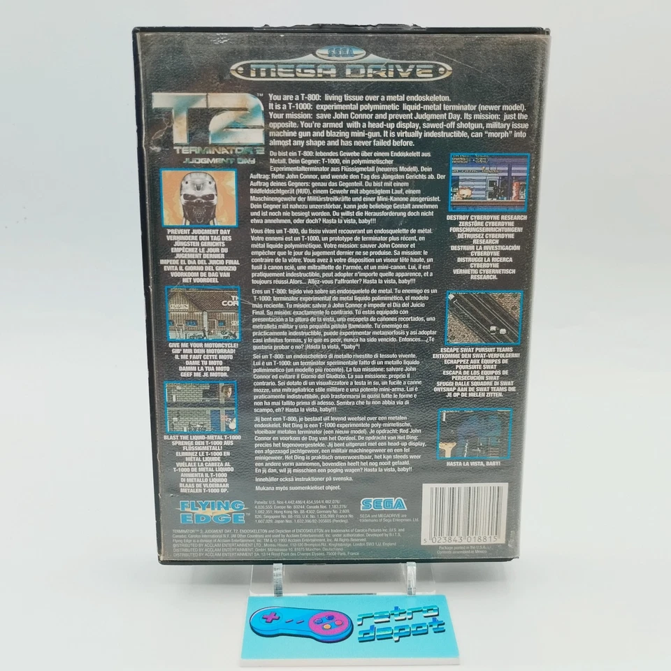 T2 Terminator 2 Judgment Day / Sega Megadrive Mega Drive / Pal / Eur - Image 2 of 4