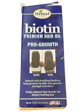 Difeel Biotin Premium Hair Oil 2.5 fl oz – Pro-Growth Formula for Thicker Hair