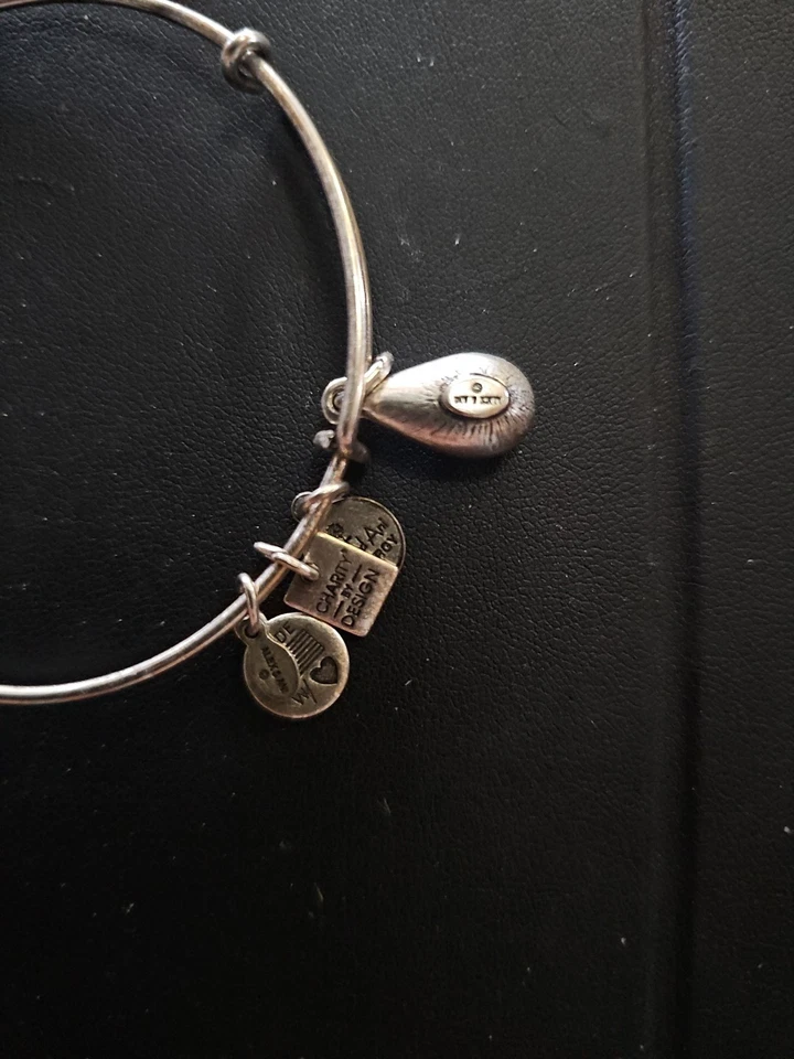 Brazalete Brazalete Alex and Ani Living Water Plata Dije en Caja Original Foto 3 de 3