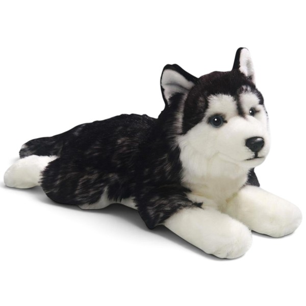 Carl Dick Husky, Schwarz, Liegend Ca. 32Cm Total 2783 Kuscheltier, PlüSchtier-image