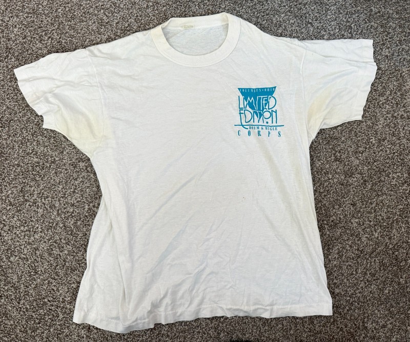 LIMITED EDITION DRUM CORPS - RARE Member T-shirt - Vintage 1980s - XL