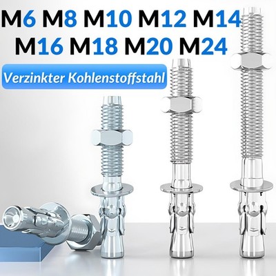 THROUGHBOLT FIXINGS THROUGH ANCHOR WEDGE BOLTS BRICK WALL MASONRY CONCRETE STONE