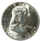 1955 50c Franklin Silver Half Dollar Philadelphia Uncirculated