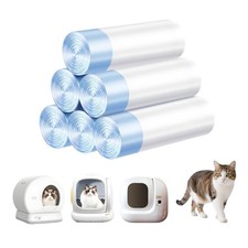 Cat Litter Bags 120 Count, 21.65"X11.8",Self-Cleaning Cat Litter Box Liners B...
