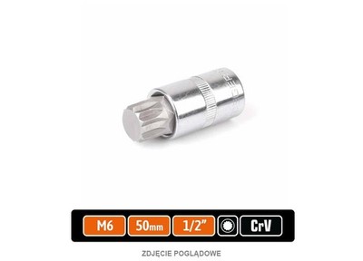TEGER M6 Spline 50mm 1 2 Zoll Steckschlüssel