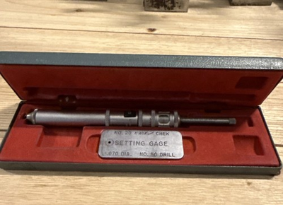 #ad #ad Vintage Hamilton Kwik Chek No. 20 Setting Gage .070” Dia No.50 Drill w Case $76.46