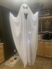 Hanging Light Up Halloween Ghost with Battery Operated LED Lights