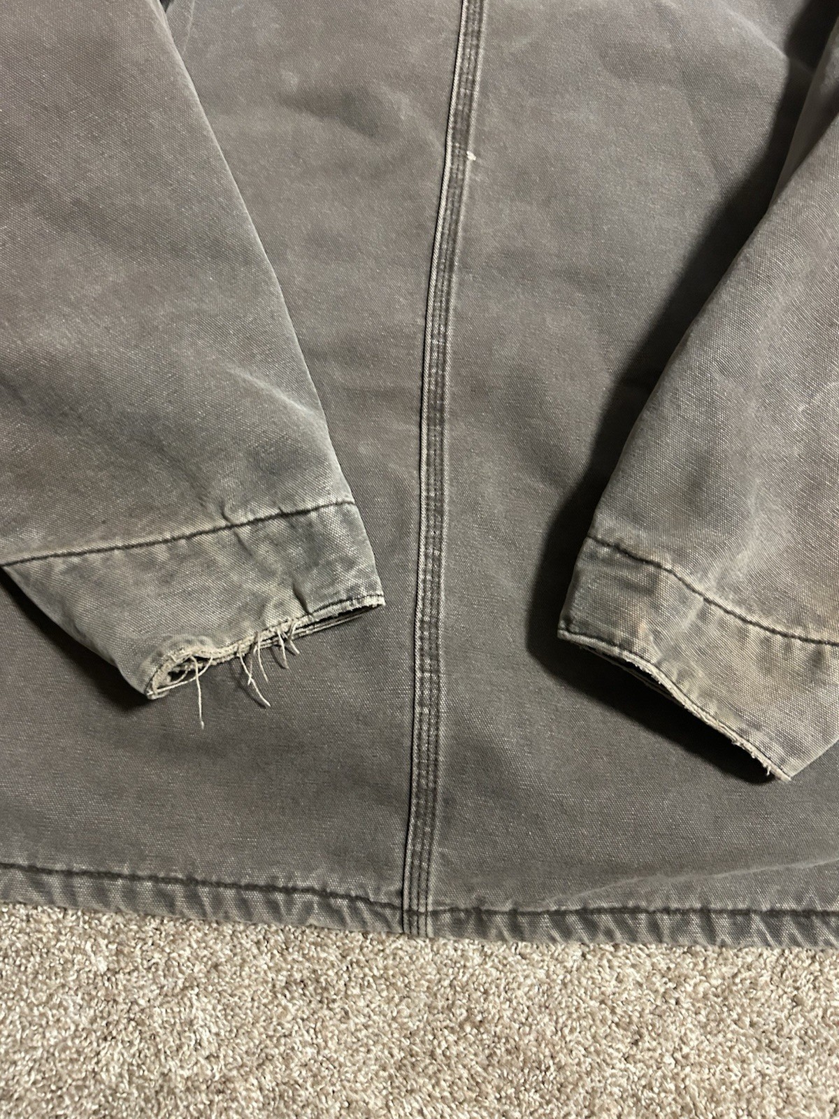 Carhartt C02 CHT Detroit Jacket XXL USA Made Blanket Lined Brown Canvas Workwear thumbnail 7