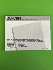 NES BATMAN RETORNO DEL COMOD&Iacute;N - PROBADO + GARANT&Iacute;A - PAL-B - EN CAJA + MANUAL