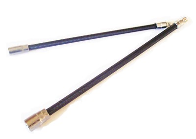 2pc CALHAWK 10'' & 12'' FLEXIBLE SPRING EXTENSION 1/4 3/8'' SOCKET BAR SET ASDFEB2L