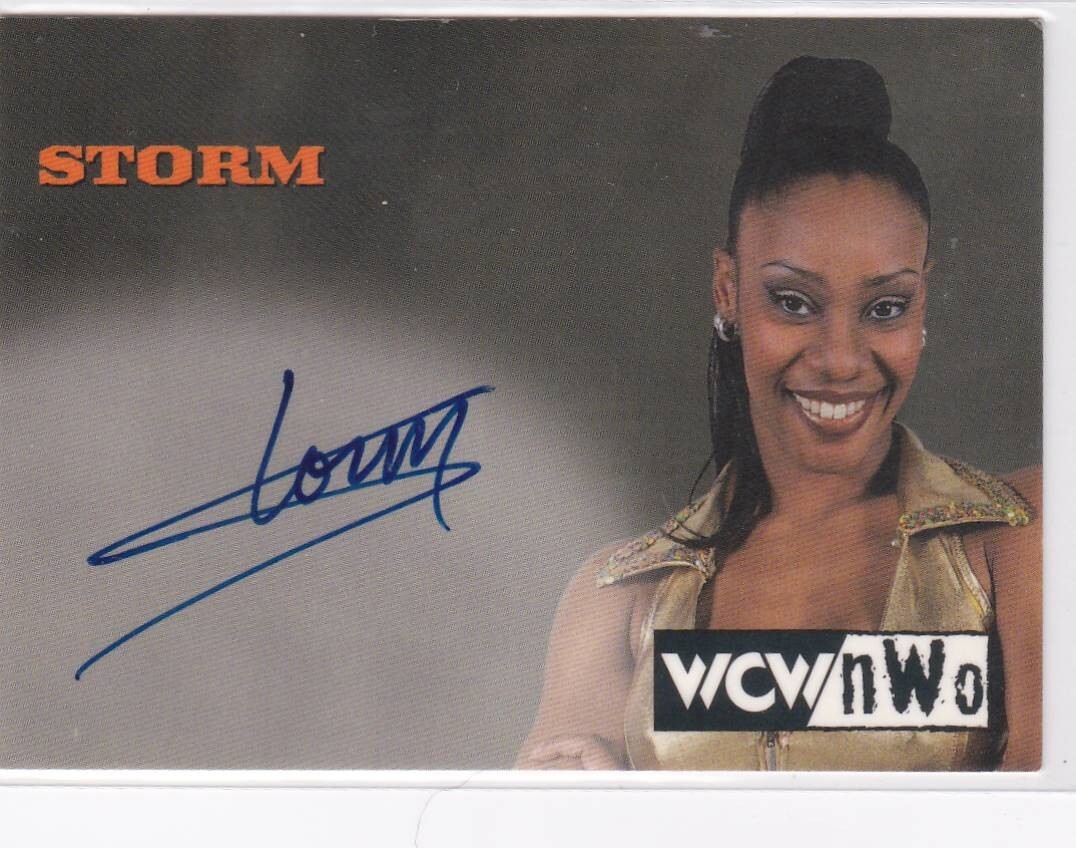 Strom WCW nWo Topps 1998 Autograph Auto NITRO GIRL Wrestling Card