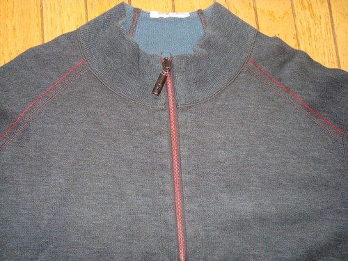 LOT OF 2 TOMMY BAHAMA REVERSIBLE MEN'S HALF ZIP SWEAT SHIRT SIZE XL HARDLY WORN! - Picture 4 of 21